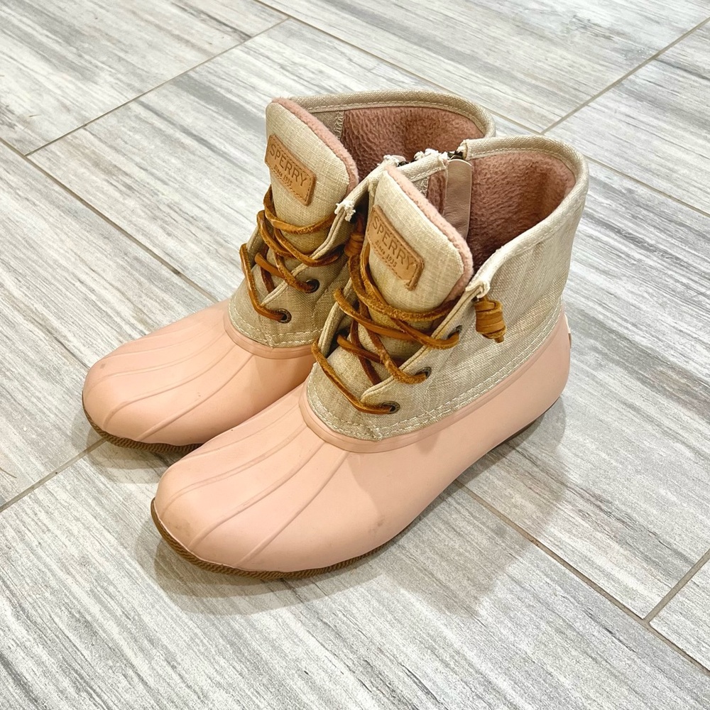 Sperry Top-Sider Saltwater Light Pink Duck Boots